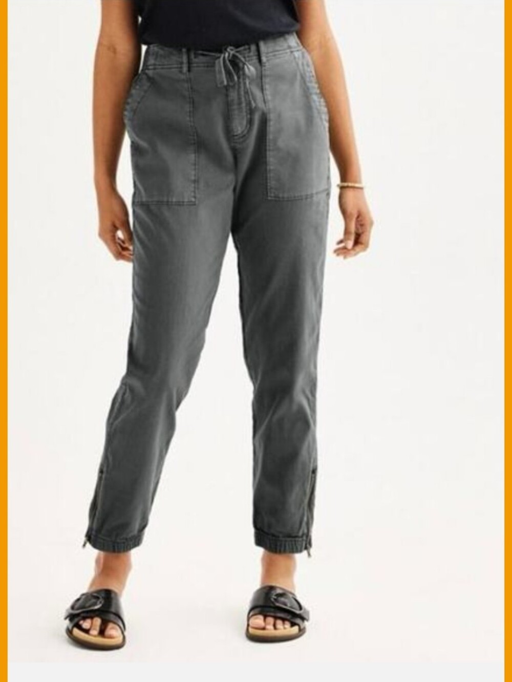 Sonoma Utility Cotton Joggers Sz Medium, Gray
